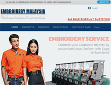 Tablet Screenshot of embroiderymalaysia.com